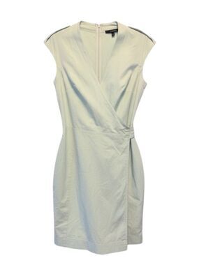 Gucci 2010 Faux Wrap Mini Dress Sage Green Bamboo Buckle IT 40 US 4/6